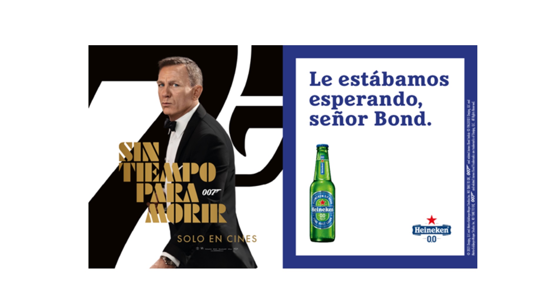 cine ,nueva película ,James Bond ,Sin tiempo ,para morir, brindar , Heineken® 0.0, programapublicidad