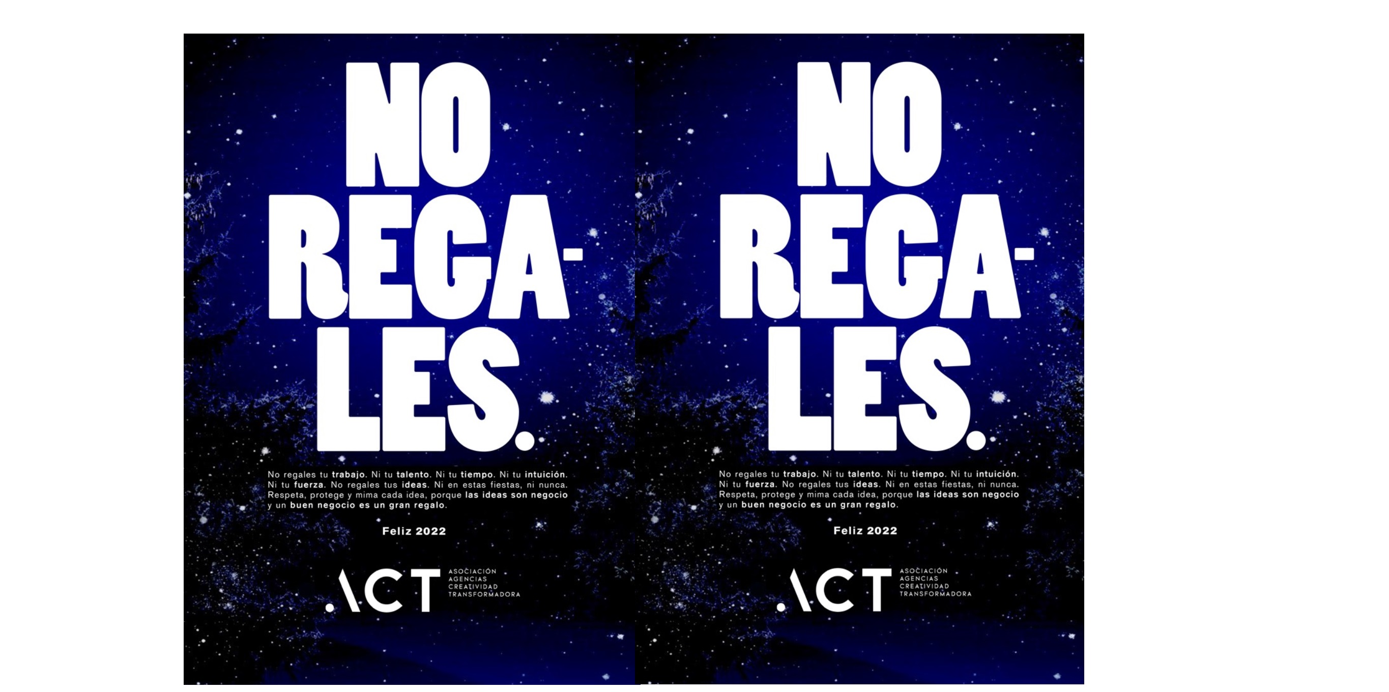 no regales, ideas, act, pink lab, programapublicidad