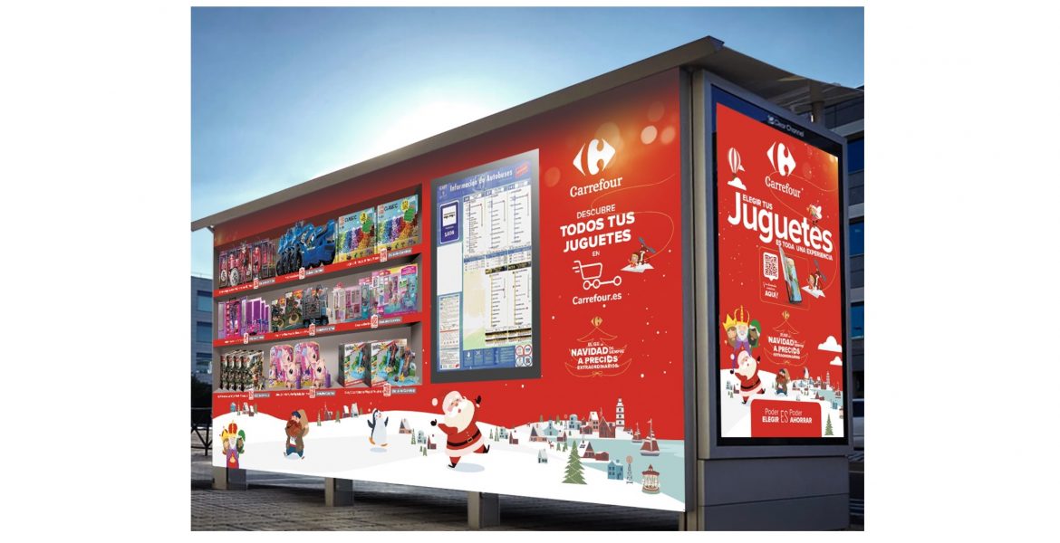 Carrefour lleva la calle su catálogo juguetes de Navidad junto a Arena y - ProgPublicidad